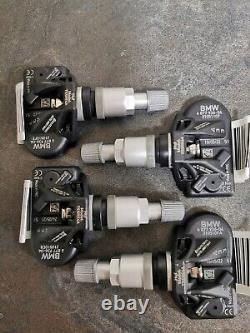 4X OEM BMW Pressure Sensors TPMS 6877936 G F 1 3 5 X I series