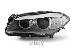 BMW 5 Series F10 F11 10-12 Headlight Bi-Xenon LED DRL Left Passenger Near Side