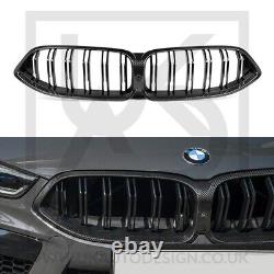 BMW 8 Series Dual Slat Real Carbon Fibre Kidney Grille (G14/G15/G16 Pre-LCI)