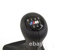 BMW E46 M3 Black Leather Illuminated 6-Speed Gear Stick Shift Knob LHD GENUINE