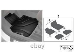 BMW Genuine All Weather Rubber Front & Rear Floor Mats Set X1 F48 51472406753