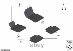 BMW Genuine Floor Mats Set Velours Anthracite Fits F33 F33 LCI F83 51477335887