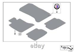 BMW Genuine Floor Mats Set Velours Black Interior Fits G12 G12 LCI 51477427844