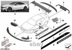 BMW Genuine M Performance Front Left NS Ornamental Grille Carbon 51712456325