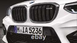 BMW Genuine M Performance Front Left Ornamental Grille Carbon 51712462817