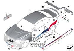 BMW Genuine M Performance Left NS Side Ornamental Grille Carbon 51712453943