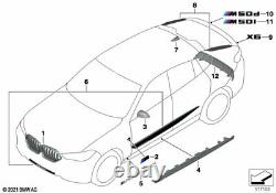BMW Genuine M Performance Rear Right Left Tail Fins High Gloss Black 51192460601