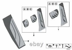 BMW Genuine M Performance Stainless Steel Pedals Covers Set 35002232278