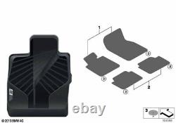 BMW Genuine Rear Floor Mats All Weather Black Fits F93 G16 51472458863