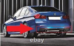 BMW NEW GENUINE 3 SERIES F30 F31 335i M SPORT REAR DIFFUSER WITH DOUBLE EXHAUST