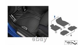 BMW RHD Front Rubber Floor Mats Set of 2 All Weather Genuine 2 Series 5A3E485