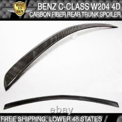 Benz C-Class W204 08-14 Rear Trunk Spoiler Wing Real Carbon Fiber CF