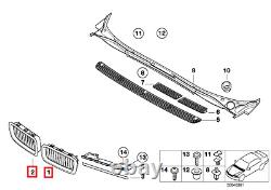 Bmw New Genuine 7 Series E38 99-01 Radiator Kidney Grilles Pair Set