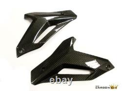 Bmw S1000rr 2014-16 Carbon Lower Side Fairing Panels In Gloss Twill Weave Fibre