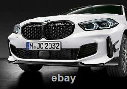 Brand New Genuine BMW F40 Diamond Pattern Shadowline Kidney Grilles 51135A39370