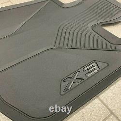 Brand New Genuine BMW RHD G01 X3 Front and Rear Rubber Floor Mats 51472450513