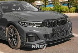 For 2019-2021 BMW G20 M-Sport M340i Real Carbon Fiber Front Bumper Body Lip 3PC