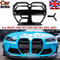 For BMW G80 M3 G82 G83 M4 2021+ Gloss Black Front Bumper Kidney Grille CSL Style