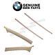For E46 3-Series Set of Front Inner A Pillar Trim Panels & Inserts Beige Genuine