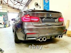Full Real Carbon Fiber Rear Trunk Spoiler MP Style For BMW M3 F80 3 Series F30