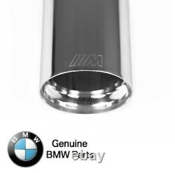 Genuine BMW Exhaust Tailpipe Trim Tip End's Chrome (Set of 2) 18302354364