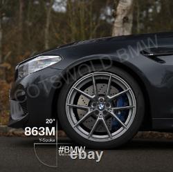 Genuine BMW F90 M5 F92 M8 M Performance Grey 863M Wheels & Tyres 36110077826
