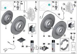 Genuine BMW Rear Brake Discs Set Ventilated Holes 345mm 1 2 3 Series 34206797598