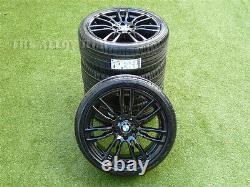 Genuine Bmw 3 Series 403m Sport F30/31 Black 19inch Alloy Wheels+new Tyres X4
