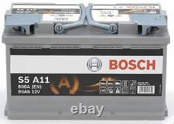 Genuine Bosch AGM Car Battery 0092S5A110 S5A11 Type 115 80Ah 800CCA Stop Start