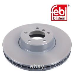 Genuine FEBI Front Brake Discs & Pads Set Vented for BMW 5 Series