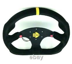 Genuine Momo Model Mod. 30 black suede steering wheel 320mm. Track race rally etc