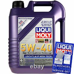 Inspektionskit Filter Liqui Moly Oil 5L 5W-40 for BMW 1er F20 116i 114i 118i F21