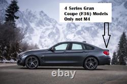 M4 Style Bmw 4 Series Carbon Fibre Spoiler 2014 + 4dr F36 Gran Coupe Real Carbon