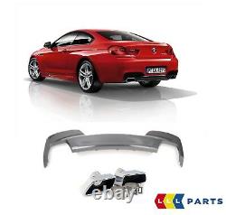 NEW GENUINE BMW 6 SERIES F12 F13 F06 640d REAR M SPORT DIFFUSER WITH TAIL PIPES