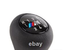 NEW Genuine BMW M-Sport 6-Speed Black Leather Gear Knob Gearstick Manual