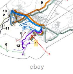 New Genuine BMW 2 Series F46 Grand Tourer Front Left Engine Wiring Loom Harness