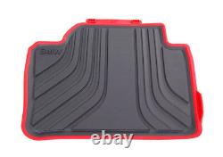 New Genuine BMW 3 F30 F31 Set Of Front And Rear Sport Line Rubber Floor Mats OEM