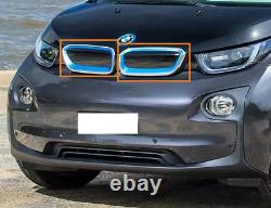New Genuine BMW i3 I01 I01 LCI Front Right Left Blue Kidney Grille Set OEM
