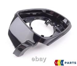New Genuine Bmw Wing Mirror Support Ring Lower Housing Section Black Right Set