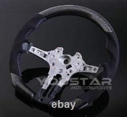 UK STOCK Genuine CARBON Alcantara Flat Steering Wheel for BMW F10 F12 F06 M5 M6
