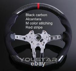 UK STOCK Red DTM Genuine CARBON Alcantara Steering Wheel for BMW M5 F10 F12 F07